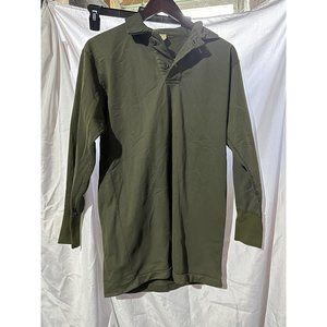 Vtg US Military Mans Sleeping Shirt Small Green Tricot Knit OG 106 Vietnam 1969